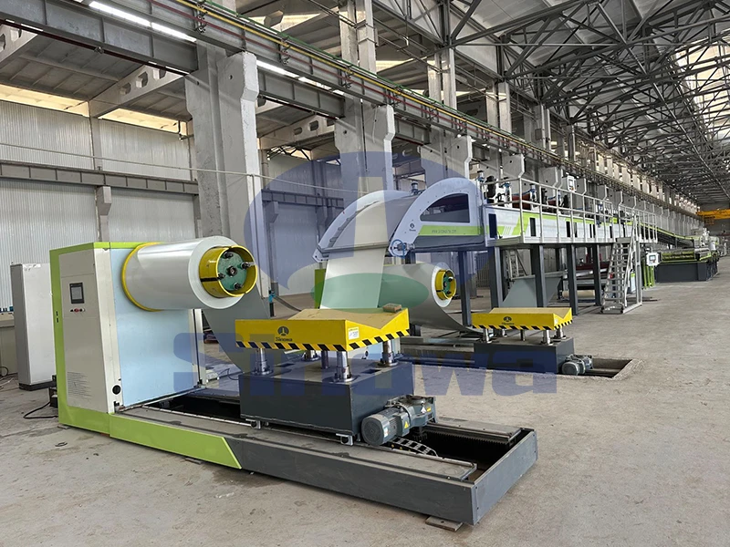 Production Line Operation Steps For Continuous PU Sandwich Panel Molding