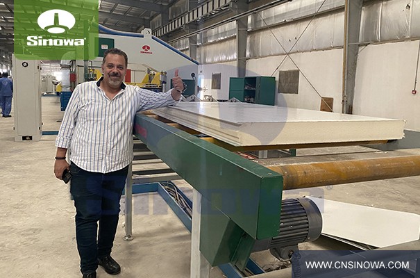 Small external wall insulation panel production line