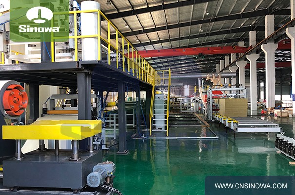 Continuous production line for polyurethane insulation board
