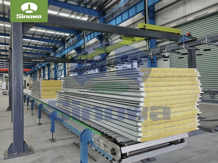 Rock Wool Sandwich Panel Production Machine for Commercial Building