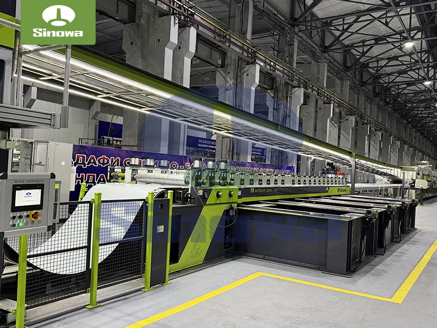Custom PU Sandwich Panel Line