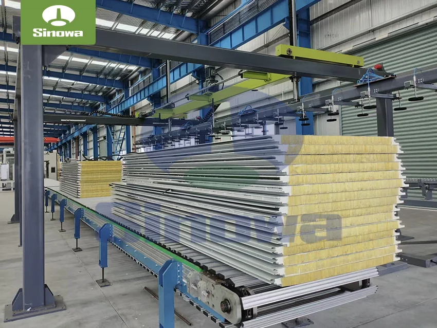 Polyurethane Rock Wool Sandwich Panel Machine