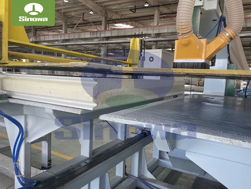 PU Sandwich Panel Line With Edge Trimming Machine