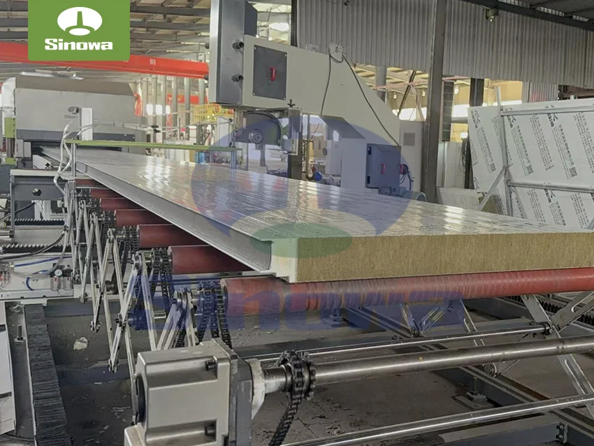 Rock Wool PU Sandwich Panel Line