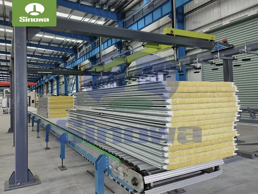 Rock Wool Sandwich Panel Line For Building