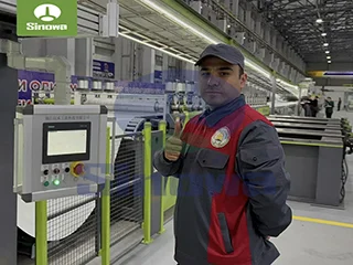 Full-auto PU Sandwich Panel Line With PLC Control System