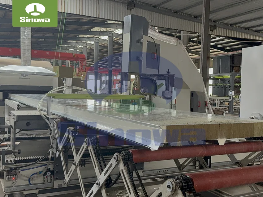 Steel Structure Rock Wool Sandwich Panel Line