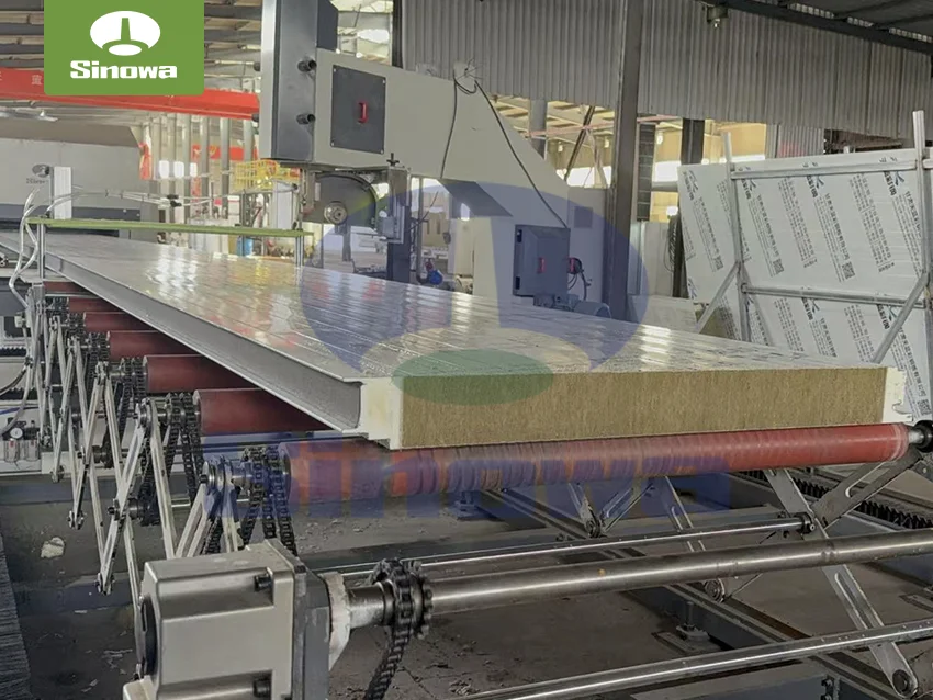 Steel Structure Sandwich Rock Wool Board Machine